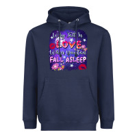 Navy Why Fall İn Love When You Can Fall Asleep Heavyweight Hoodie - FaDigitalArtStudio