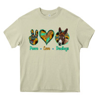 Mossy Peace Love Donkeys Heavy Core Tee - Jasminsmagicworld