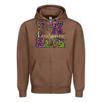 Chestnut louisiana mardi gras Zipper Hoodie - OliviaCreatesArt