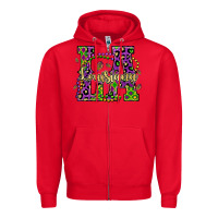 Red louisiana mardi gras Zipper Hoodie - OliviaCreatesArt