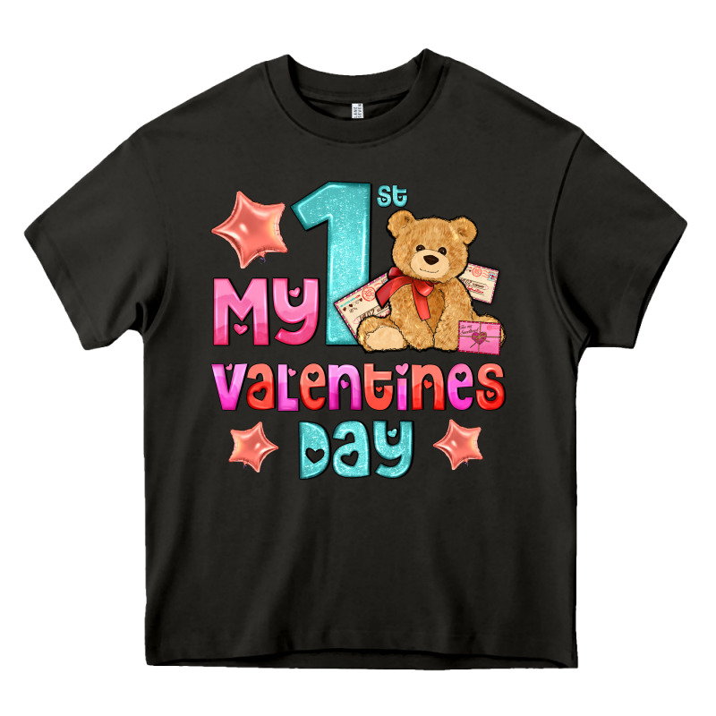 My First Valentines Day Heavy Core Tee by AdoDesignShop | Teevron