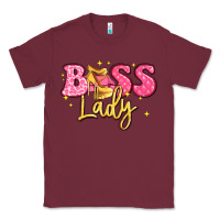 Burgundy boss lady Classic Tee - LillyAllenDesigns
