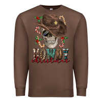 Chestnut howdy christmas skull Premium Sweatshirt - FaDigitalArtStudio