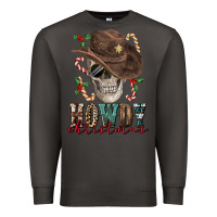 Smoke howdy christmas skull Premium Sweatshirt - FaDigitalArtStudio