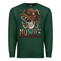 Sports Green howdy christmas skull Premium Sweatshirt - FaDigitalArtStudio