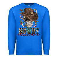 True Royal howdy christmas skull Premium Sweatshirt - FaDigitalArtStudio