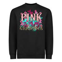 Black The pink is for my Grandma Cancer Awareness Heavyweight Sweatshirt - HowdyJamesFarm
