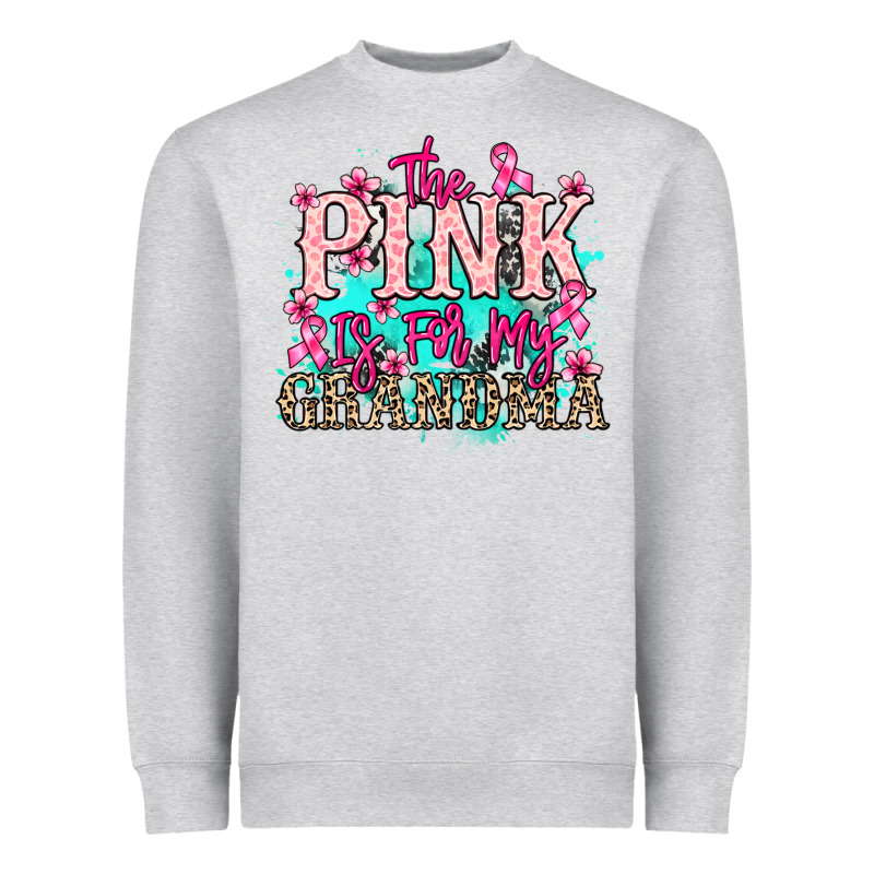 The Pink Is For My Grandma Cancer Awareness Heavyweight Sweatshirt by HowdyJamesFarm | Teevron