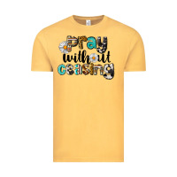 Vintage Mustard Pray Without Ceasing Vintage Tee - LillyAllenDesigns