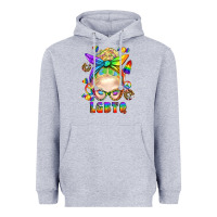 Heather Grey LGBTQ+ Messy Bun With Snacks Heavyweight Hoodie - BundleAndBundleShop
