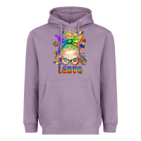 Lavender LGBTQ+ Messy Bun With Snacks Heavyweight Hoodie - BundleAndBundleShop