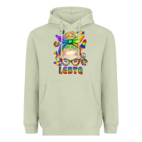 Matcha LGBTQ+ Messy Bun With Snacks Heavyweight Hoodie - BundleAndBundleShop