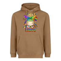 Toasted Coconut LGBTQ+ Messy Bun With Snacks Heavyweight Hoodie - BundleAndBundleShop