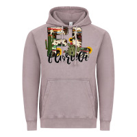 Vintage Zinc florida state cowhide serape cactus Vintage Hoodie - RanaPortraitStore