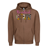 Chestnut beautiful crazy Zipper Hoodie - OliviaCreatesArt