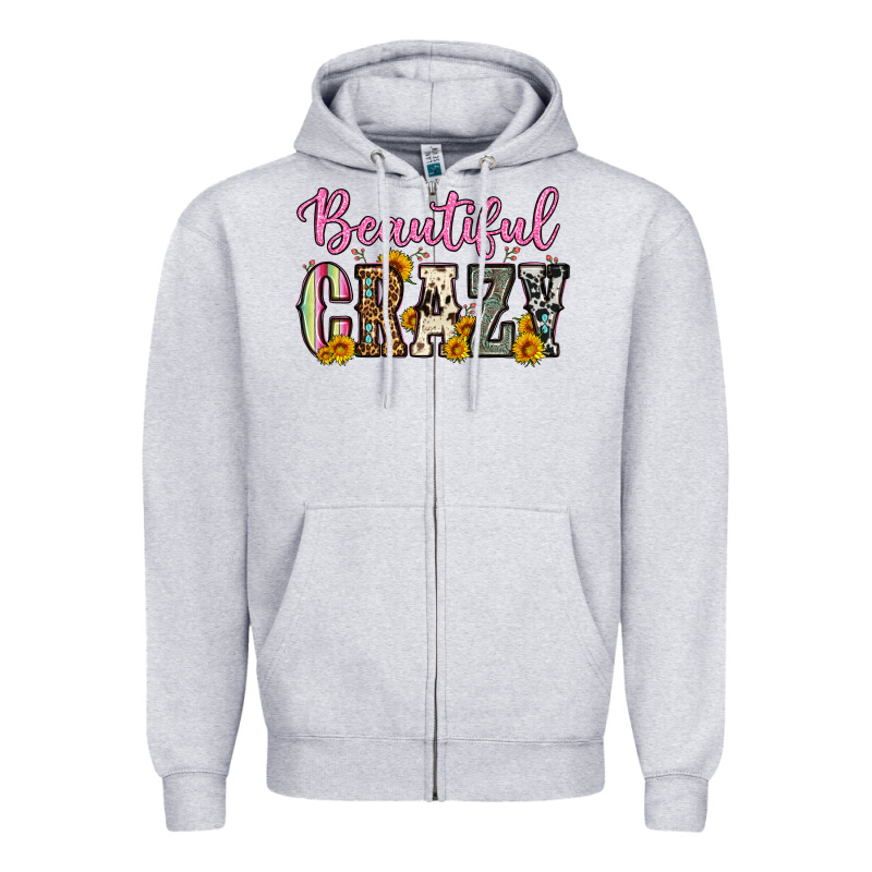 Beautiful Crazy Zipper Hoodie by OliviaCreatesArt | Teevron