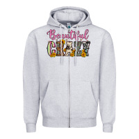 Heather Grey beautiful crazy Zipper Hoodie - OliviaCreatesArt