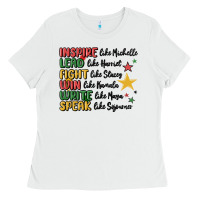 White black history malia Ladies Tee - MaliasSmallBusiness