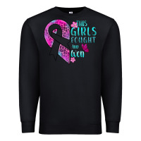 Black This Girls Fought and Won Cancer Premium Sweatshirt - BundleAndBundleShop