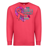Cardinal This Girls Fought and Won Cancer Premium Sweatshirt - BundleAndBundleShop