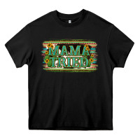 Black Cowhide Serappe Sunflower Mama Tried Heavy Core Tee - Jasminsmagicworld