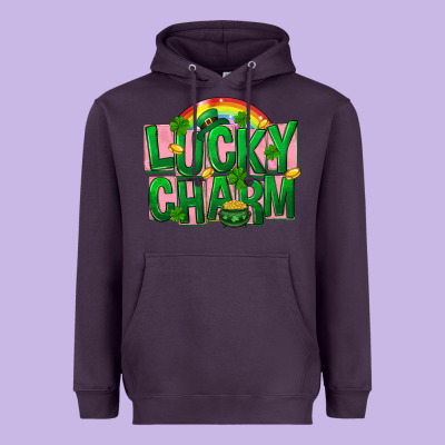 St Patricks Lucky Charm Heavyweight Hoodie Designed By Fadigitalartstudio