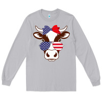 Moon Dust Cow 4Th Of July Independence Day Long Sleeve Tee - Bettercallsaul