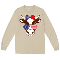 Mushroom Cow 4Th Of July Independence Day Long Sleeve Tee - Bettercallsaul