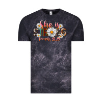 Cloud Black Western She Is Strong Vintage Tee - LillyAllenDesigns