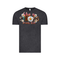 Vintage Black Western She Is Strong Vintage Tee - LillyAllenDesigns