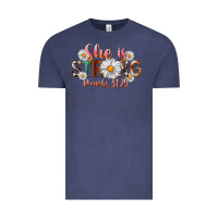 Vintage Denim Western She Is Strong Vintage Tee - LillyAllenDesigns