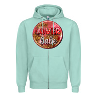 Seafoam lover babe olivia Zipper Hoodie - OliviaCreatesArt