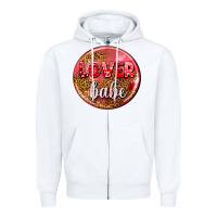 White lover babe olivia Zipper Hoodie - OliviaCreatesArt