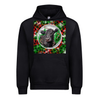 Black christmas black angus cow Urban Hoodie - LillyAllenDesigns
