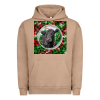 Pigment Burro christmas black angus cow Urban Hoodie - LillyAllenDesigns