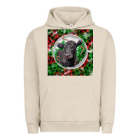 Pigment French Oak christmas black angus cow Urban Hoodie - LillyAllenDesigns