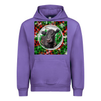 Tulip christmas black angus cow Urban Hoodie - LillyAllenDesigns