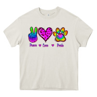 Cream Peace Love Pride Heavy Core Tee - Jasminsmagicworld