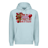 Blue Mist This is how i fight my battles Valentine's Day Premium Hoodie - FaDigitalArtStudio