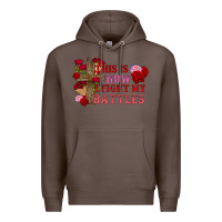 Coffee This is how i fight my battles Valentine's Day Premium Hoodie - FaDigitalArtStudio