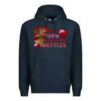Navy This is how i fight my battles Valentine's Day Premium Hoodie - FaDigitalArtStudio