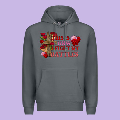 This Is How I Fight My Battles Valentine's Day Premium Hoodie Designed By Fadigitalartstudio