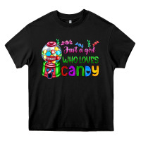Black just a girl who loves candy Heavy Core Tee - AdoDesignShop