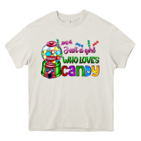 Cream just a girl who loves candy Heavy Core Tee - AdoDesignShop