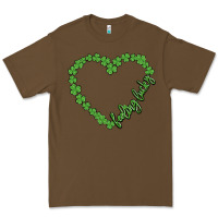 Cacao shamrock heart felling lucky Premium Tee - MaliasSmallBusiness