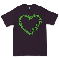 Plum shamrock heart felling lucky Premium Tee - MaliasSmallBusiness