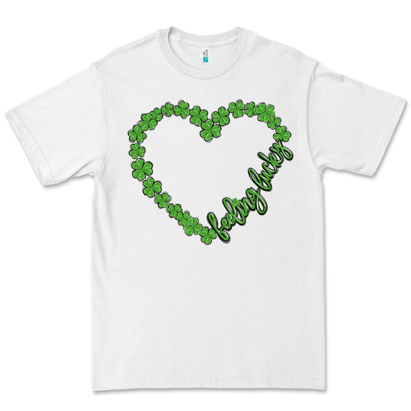 Shamrock Heart Felling Lucky Premium Tee by MaliasSmallBusiness | Teevron