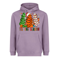 Lavender Tis' The Season Basketball Christmas Cakes Heavyweight Hoodie - BundleAndBundleShop