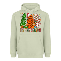 Matcha Tis' The Season Basketball Christmas Cakes Heavyweight Hoodie - BundleAndBundleShop