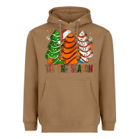 Toasted Coconut Tis' The Season Basketball Christmas Cakes Heavyweight Hoodie - BundleAndBundleShop